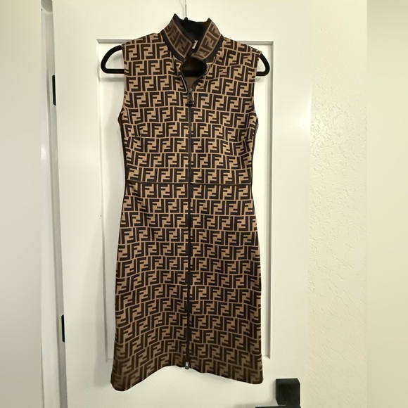 Fendi Monogram Brown Mini Dress - joarbit.com Fendi Monogram Brown Mini Dress - joarbit.com
